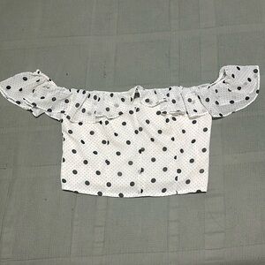 Express Polka dot crop top M.
